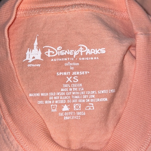 Disneyland Resort Rose Gold Glitter Spirit Jersey SZ XS EUC - Picture 3 of 3